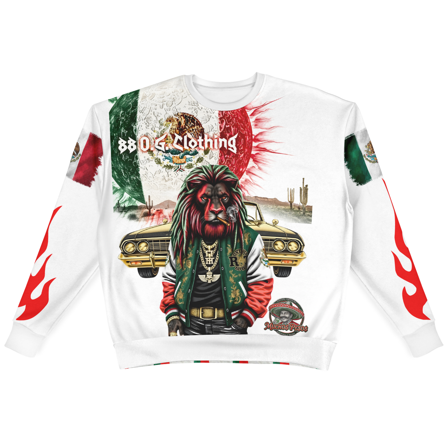 Heavyweight Oversized Mexico Hu$tle Sweatshirt