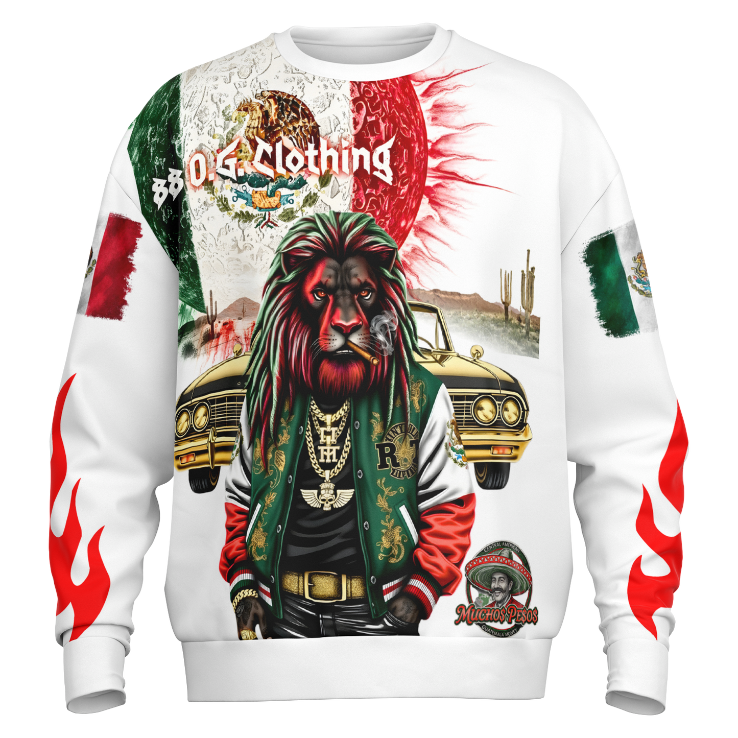 Heavyweight Oversized Mexico Hu$tle Sweatshirt