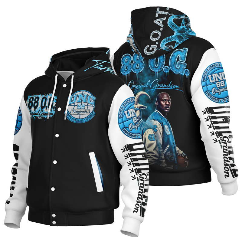 G.O.A.T UNC 1 0f 1 Varsity Jacket